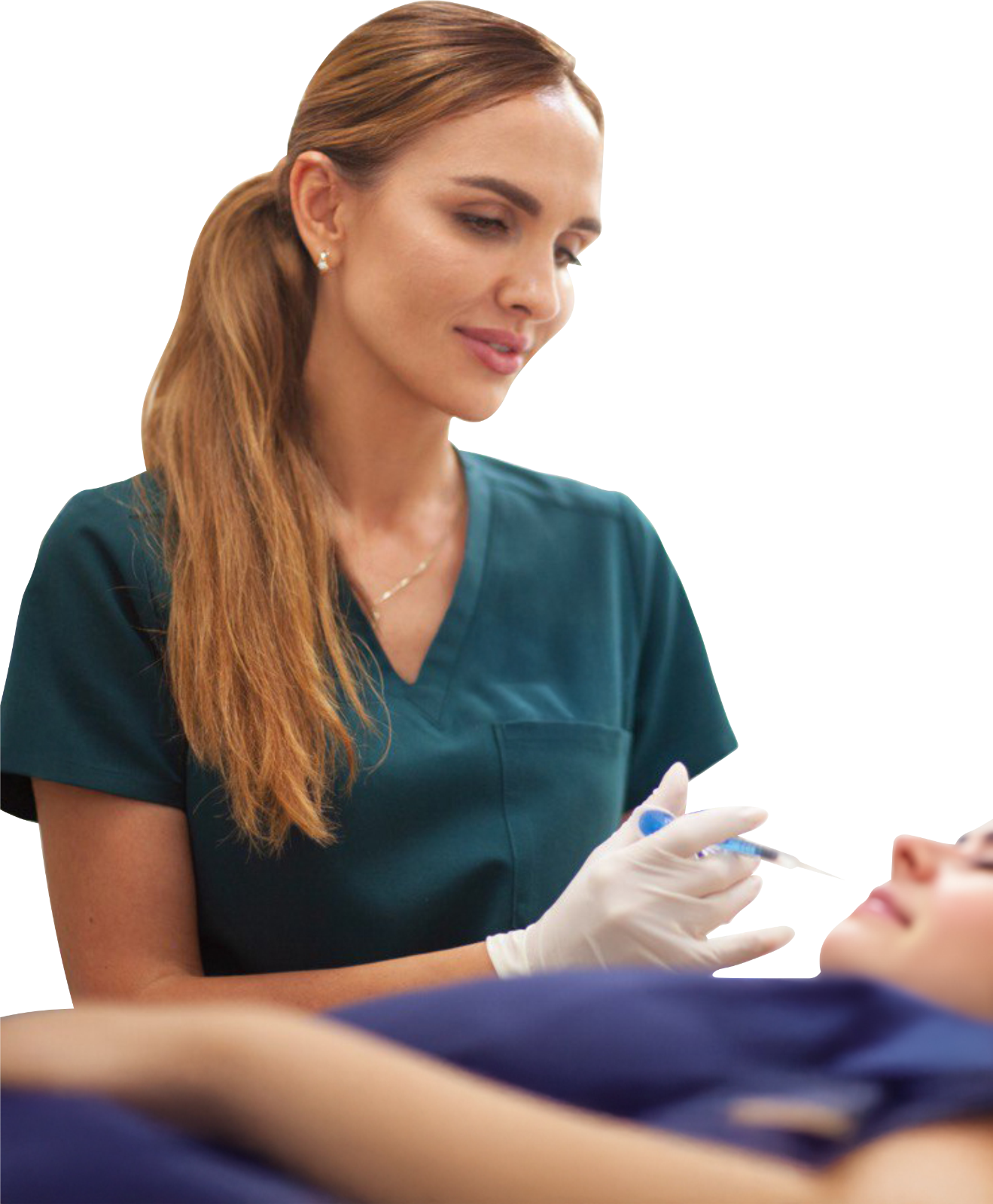 Aesthetic injector performing lip filler treatment at SVIT Aesthetics in Southlake, TX