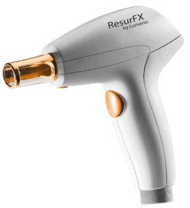 ResurFX™ non-ablative fractional laser handpiece used with the Lumenis Stellar M22™ platform in Southlake