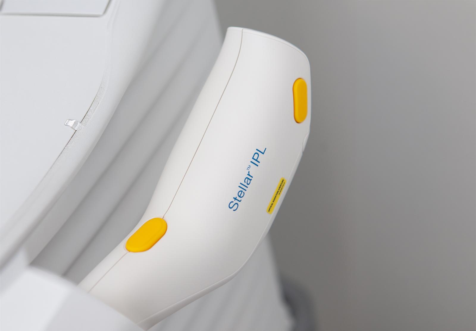 Stellar M22 IPL handpiece used for photofacial skin tone treatments at SVIT Aesthetics in Southlake